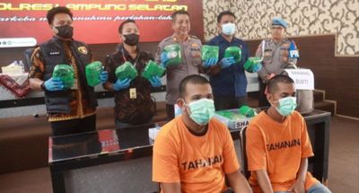 Polisi Gagalkan Penyelundupan 11,8 Kg Sabu Senilai Rp 11,8 Miliar di Lampung Selatan