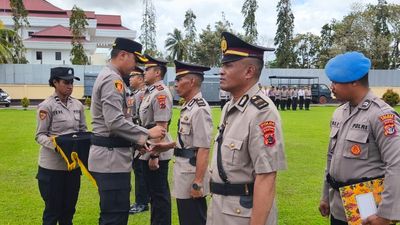 Serah Terima Jabatan Enam Pejabat Polres Merauke