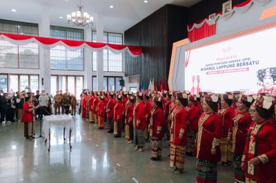 Pengurus DPD Mighrul Lappung Bersatu Dikukuhkan, Pemprov Dorong Perempuan Lampung Perkuat Budaya dan SDM Daerah