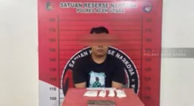 Polres Aceh Utara Gagalkan Peredaran Sabu, Pemuda 28 Tahun Ditangkap