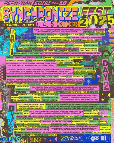 Synchronize Festival 2025: Saling Silang, Sepuluh Tahun Merayakan Musik Indonesia