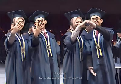 Viral! Pasangan Suami Istri Wisuda Magister (S2) Teknik Elektro Bareng di ITB