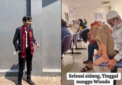 Viral di TikTok, Mahasiswa Ini Wisuda Tanpa Ayah yang Selalu Menemani Sejak Semester 1