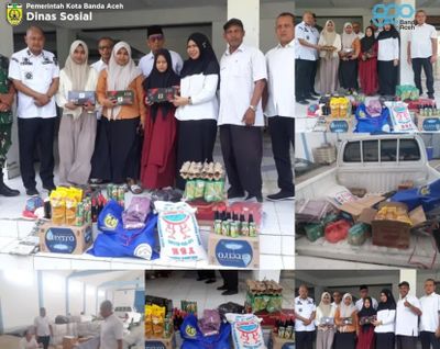 Dinsos Banda Aceh Salurkan Bantuan Panik ke Mahasiswa USK Korban Kebakaran