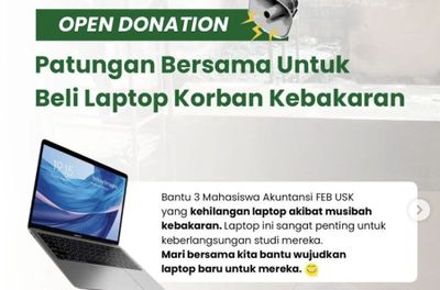 Asrama Mahasiswi USK Dilalap Api, Rumah Amal USK Galang Donasi