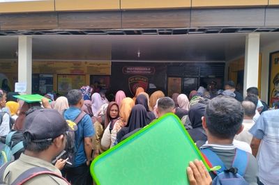 PPPK Paruh Waktu Membludak Urus SKCK di Polres Gorontalo