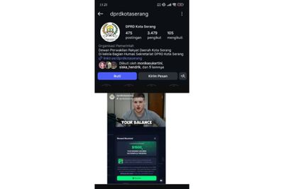 Akun Instagram Resmi DPRD Kota Promosikan Judi Online