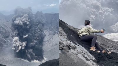 Pendaki Panik Saat Gunung Dukono Erupsi, Momen Terekam Kamera