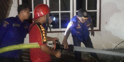 1 Unit Rumah Hangus dengan Api di Kota Bitung