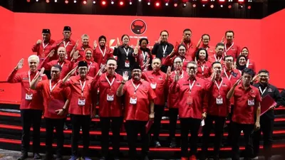 Pelantikan DPP PDI-P 2025-2030: Megawati Resmi Lantik Jajaran Baru