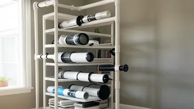 Maksimalkan Ruang Kecil dengan Rak Teleskop dari Pipa PVC