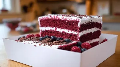 Membuat Dessert Box Red Velvet yang Menggoda