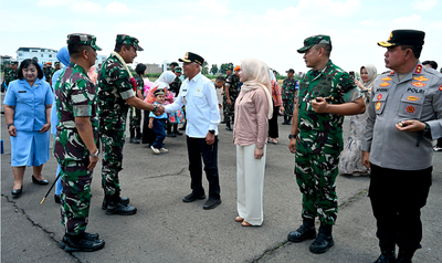 Wagub Sumut Sambut Hangat Kunjungan KASAU di Lanud Soewondo