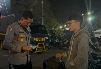 Polresta Kota Malang Gelar Patroli, Puluhan Motor Balap Liar Diamankan