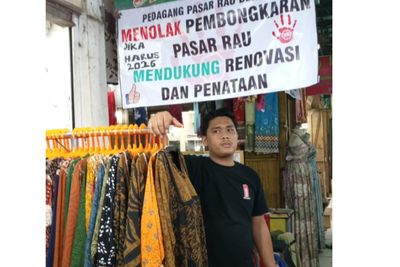 Protes Pedagang Tolak Pembangunan Pasar Rau Terus Bergulir