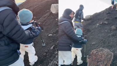 Anak Usia 3 Tahun Sukses Capai Puncak Rinjani, Tuai Pujian dan Perdebatan Netizen