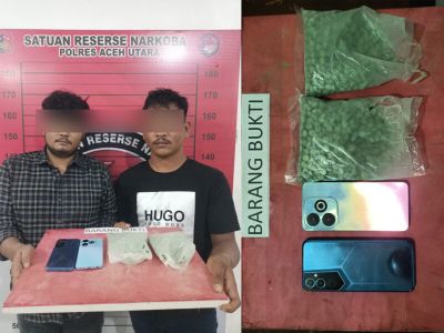 Polres Aceh Utara Gagalkan Peredaran 1.350 Pil Ekstasi di SPBU Geudong
