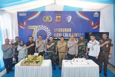 Bupati Garut Hadiri Ground Breaking ETLE Statis Bertepatan dengan HUT Polantas