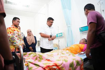 Bobby Nasution Cek Kesiapan RSUD Aek Kanopan Sambut Program Berobat Gratis