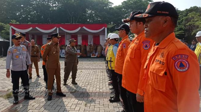 Pemkot Malang Gelar Apel Siaga Bencana Hidrometeorologi