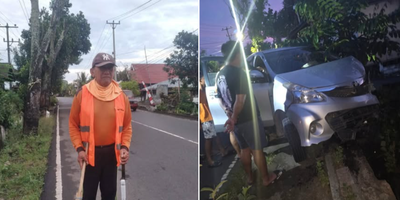 Tewas Saat Bertugas, Seorang Kakek di Minsel Tertabrak Mobil