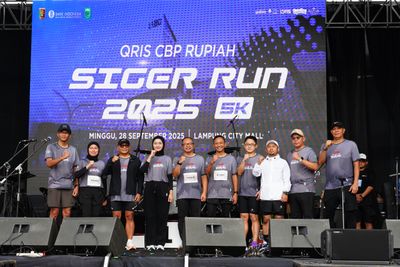 QRIS Tap Diluncurkan di Siger Run 2025, Wagub Lampung Ajak Masyarakat Melek Digital
