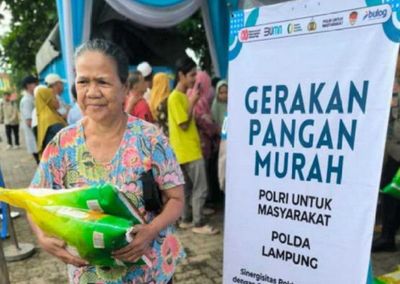 Polda Lampung Salurkan 2.145 Ton Pangan Lewat Gerakan Pangan Murah