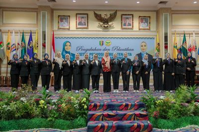 Pengurus Persatuan Wanita Olahraga Indonesia (PERWOSI) Lampung Dilantik