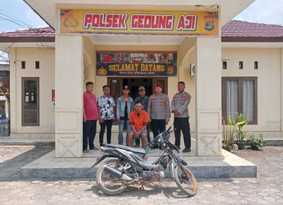 Pelaku Pencurian Sepeda Motor di Kantor Desa Sumber Sari Lampung Ditangkap Polisi