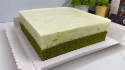 Resep Pudding Cake Matcha yang Lembut, Manis, dan Segar