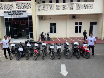 Satreskrim Aceh Selatan Bongkar Sindikat Curanmor, 10 Motor Hasil Curian Diamankan