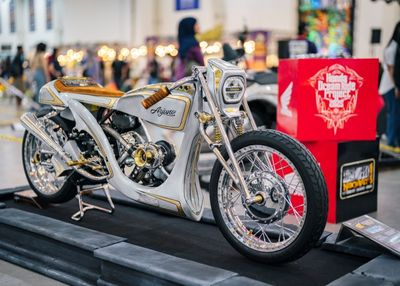 Modifikasi Honda Stylo 160 Karya Indonesia Tembus Ajang Dunia Mooneyes Jepang