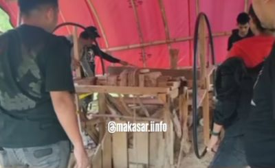 Resmob Polres Gowa Gerebek Tambang Emas Ilegal, Pekerja Kabur Sebelum Ditangkap