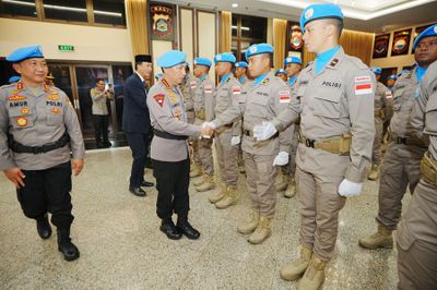 Misi Perdamaian di Afrika Tengah, 5 Personel Polda Banten Diterbangkan