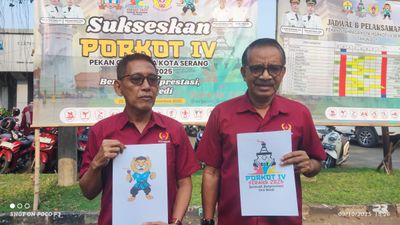 Koni Kota Serang Louncing Maskot dan Logo PORKOT Ke IV