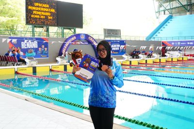 Lampung Kembali Raih Medali Perunggu dari Cabang Renang di Pornas Korpri XVII 2025