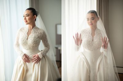 Detail Gaun Pengantin Amanda Manopo, Bertema Klasik-Modern yang Elegan