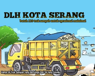 DLH Kota Serang Kekurangan Truk Sampah