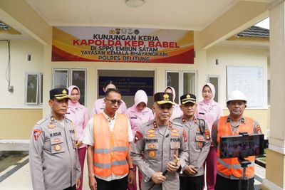 Kapolda Babel Tinjau Dapur SPPG Polri di Belitung, Pastikan Pembangunan Sudah 90 Persen Selesai, Dilengkapi CCTV