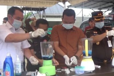 Kejari Tanjab Barat Musnahkan Ratusan Barang Bukti Beragam Kasus Pidana