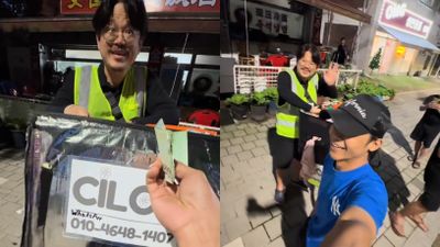 Pria Ini Jualan Cilok Keliling di Korea, Ternyata Istrinya Orang Indonesia