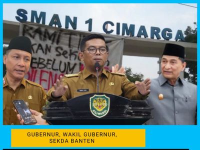 Gubernur Banten Wakil Gubernur Sekda Kompak Non Aktifkan Kepsek SMA 1 N Cimarga