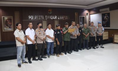 Viral Ujaran Kebencian di Medsos, Polresta Bandar Lampung Pertemukan Tokoh Jawa dan Batak, Ajak Jaga Kondusifitas