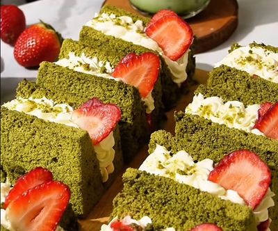 Lembut, Wangi, dan Manis! Ini Resep Matcha Chiffon Cake Sando yang Bikin Nagih