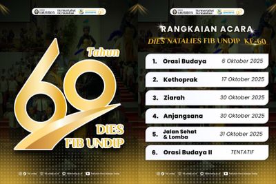 FIB Undip Rayakan Dies Natalis ke-60, Ini Rangkaian Acaranya!