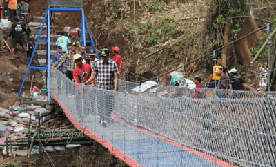 Wali Kota Malang Tinjau Jembatan Gantung Perintis Penghubung Kedungkandang Polehan