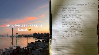 Penuh Cinta! Doa Tulus Seorang Ayah di Secarik Kertas Bikin Haru