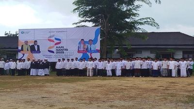 Ribuan Santri di Kabupaten Bangka Ikuti Apel Akbar Peringatan Hari Santri 2025