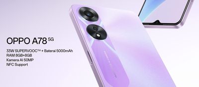 Harga OPPO A78 5G Terbaru Oktober 2025: Turun Drastis! Cek Kisaran Harga Bekas dan Barunya