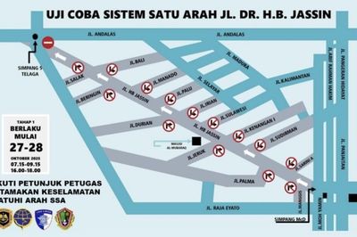 Sistem Satu Arah Akan Diterapkan di Jalan HB Jassin Kota Gorontalo, Uji Coba Mulai 27 Oktober